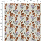 Tissu - Arcs blancs sur rose pâle