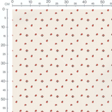 Tissu - Coccinelles rouges sur beige