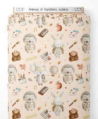Tissu - Animaux et fournitures scolaires