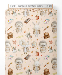 Tissu - Animaux et fournitures scolaires