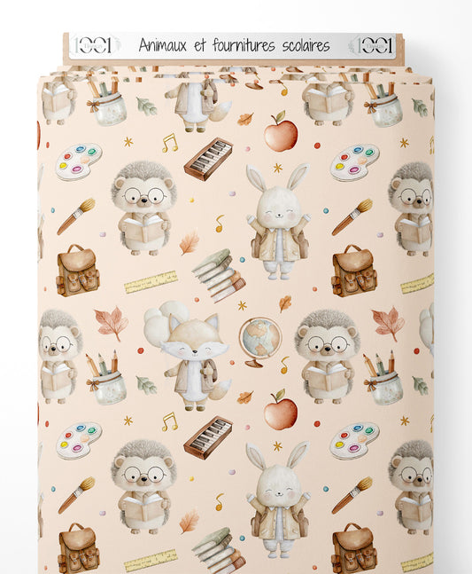 Tissu - Animaux et fournitures scolaires