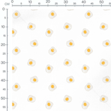 Tissu - Oeufs au plat dispersés
