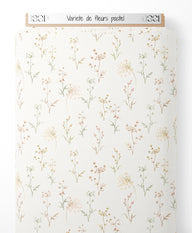 Tissu - Variété de fleurs pastel
