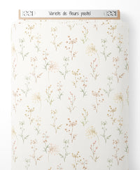Tissu - Variété de fleurs pastel