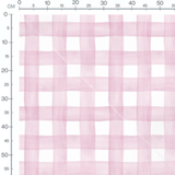 Tissu - Carreaux rose pastel