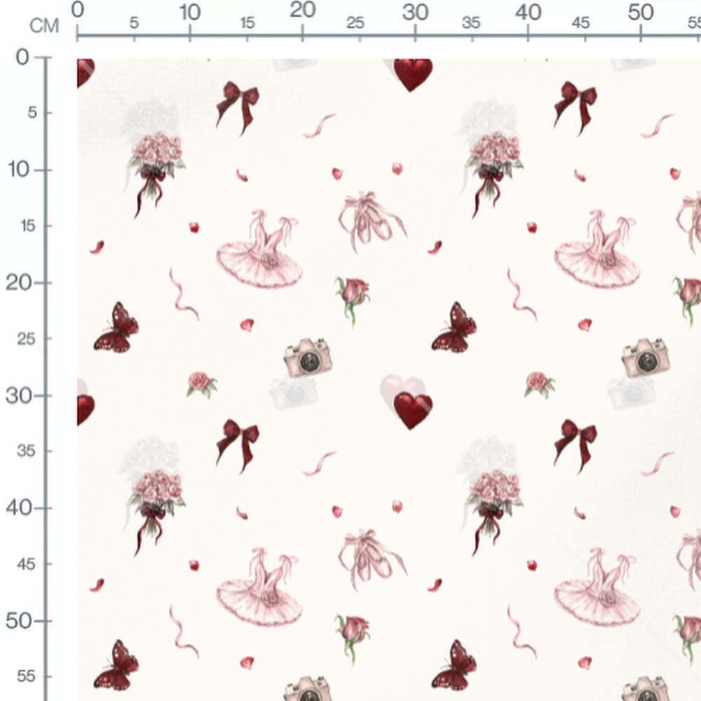 Tissu - Accessoires de ballet et roses