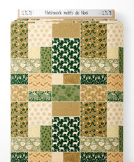 Tissu - Patchwork motifs de Noël