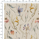 Tissu - Fleurs multicolores délicates