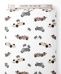 Tissu - Compétition sur fond blanc clair