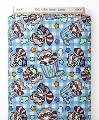Tissu - raton laveur kawaii