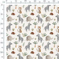 Tissu - Carreaux tons neutres