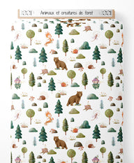 Tissu - Animaux et créatures de forêt