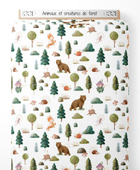 Tissu - Animaux et créatures de forêt