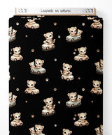 Tissu - Léopards en voitures