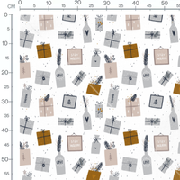 Tissu - Cadeaux et bouteilles décorés