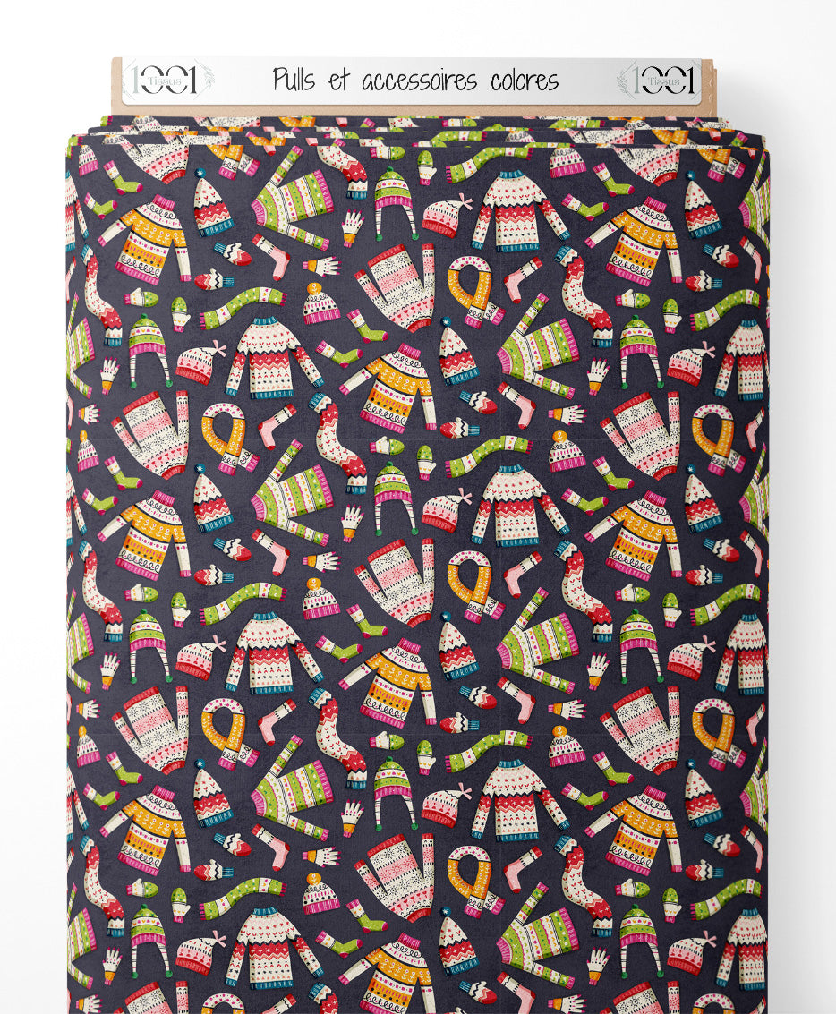 Tissu - Pulls et accessoires colorés
