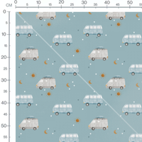 Tissu - Vans et symboles célestes
