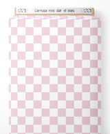 Tissu - Carreaux rose clair et blanc
