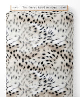 Tissu - fourrure leopard des neiges