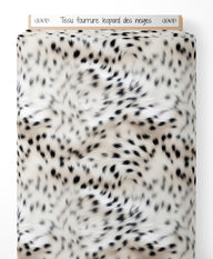 Tissu - fourrure leopard des neiges