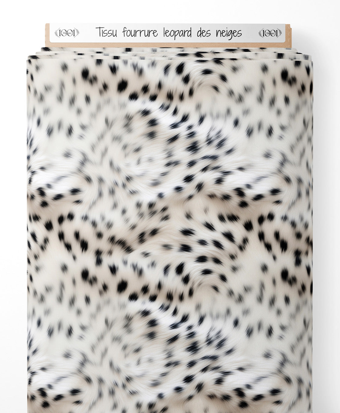 Tissu - fourrure leopard des neiges