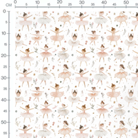 Tissu - Danseuses en tutus pastel