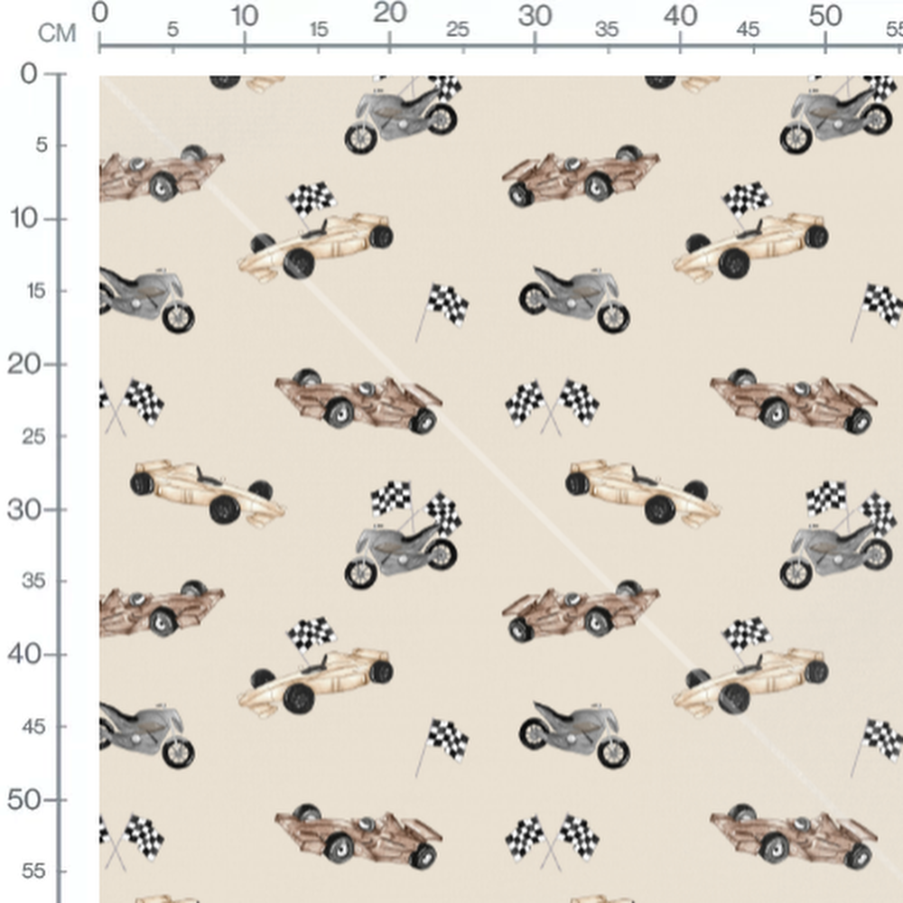 Tissu - Voitures et motos vintage