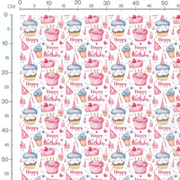 Tissu - Tissu Gateau Birthday