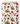 Tissu - Fraises rouges et fleurs blanches 2