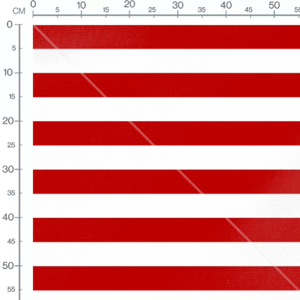 Tissu - Rayures rouges et blanches