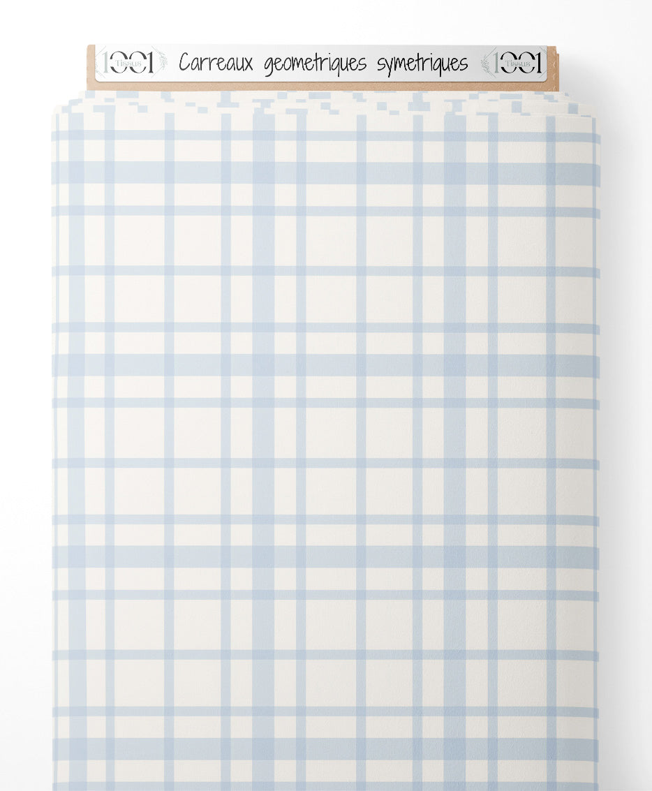 Tissu - Carreaux géométriques symétriques