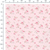 Tissu - Bourgeons sur fond rose