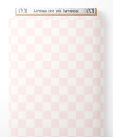 Tissu - Carreaux rose pâle harmonieux