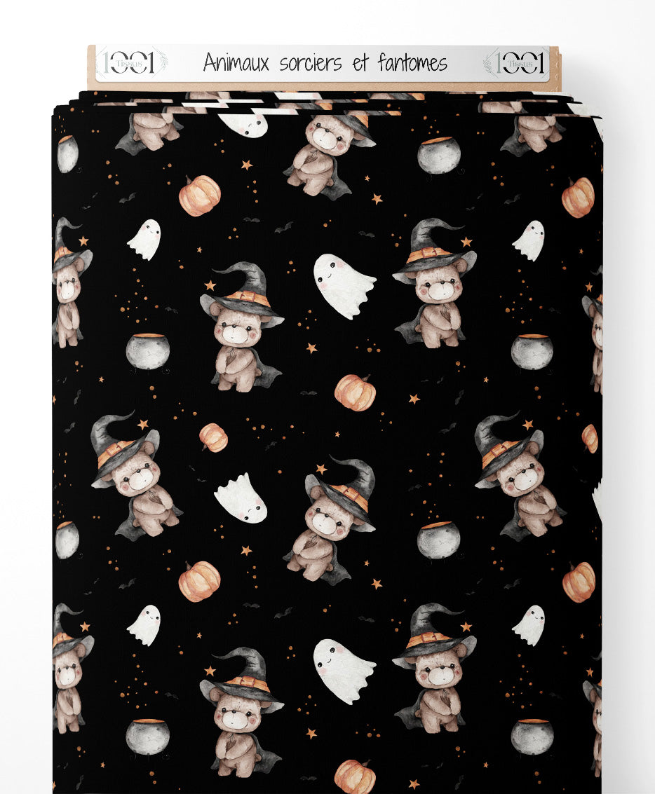 Tissu - Animaux sorciers et fantômes