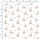 Tissu - Voiliers et ancres marines