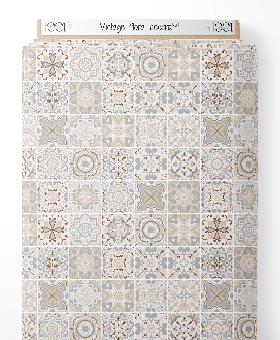 Tissu - Vintage floral décoratif