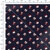 Tissu - Cadeaux rouges et blancs