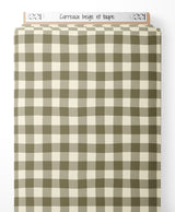 Tissu - Carreaux beige et taupe