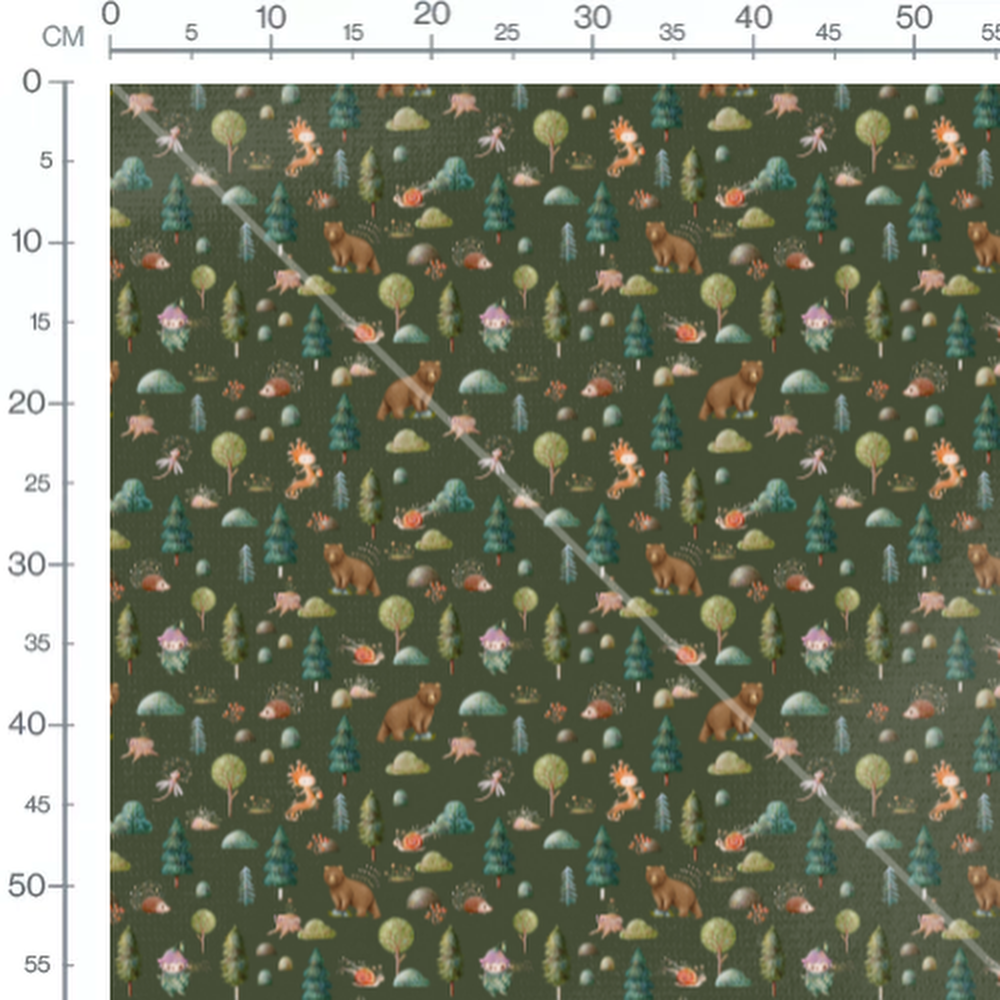 Tissu - Animaux et créatures forestières