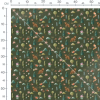 Tissu - Animaux et créatures forestières