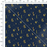 Tissu - Ours bruns et arbres