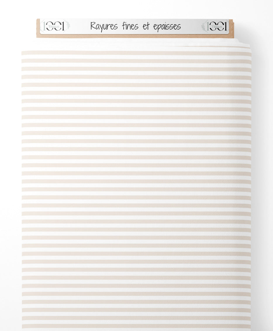 Tissu - Rayures fines et épaisses
