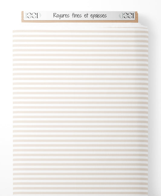 Tissu - Rayures fines et épaisses