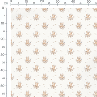 Tissu - Ours marin et mouette