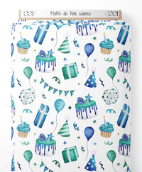 Tissu - Motifs de fête colorés