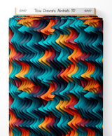 Tissu - Chevrons Abstraits 3D