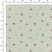 Tissu - Sucre d'orge et houx vert clair