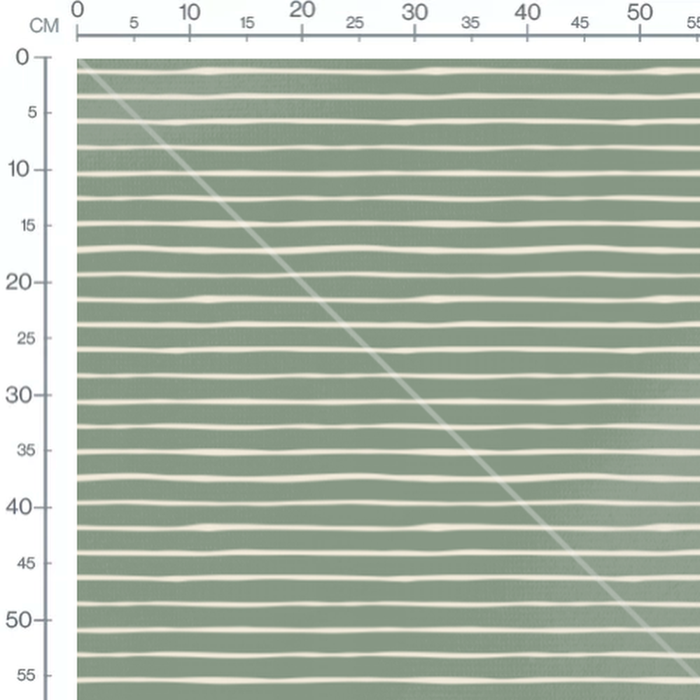 Tissu - Rayures irrégulières vertes