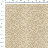 Tissu - Rayures zèbre beige sur crème