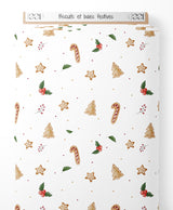 Tissu - Biscuits et baies festives